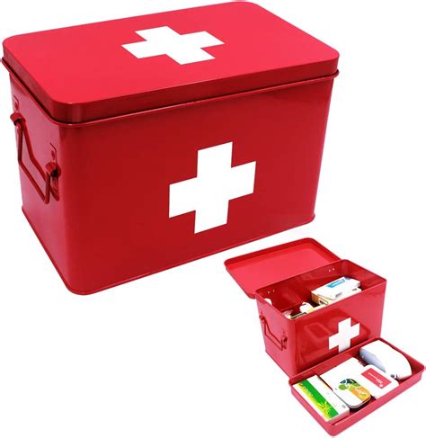 vintage swiss metal first aid box|Amazon.com: First Aid Metal Box Vintage.